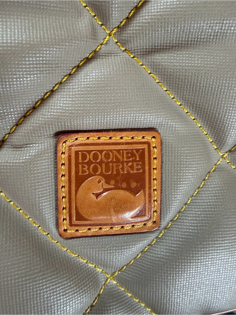 Dooney & Bourke Quilted Nylon Satchel with Leather Trim - Picture 3 of 11